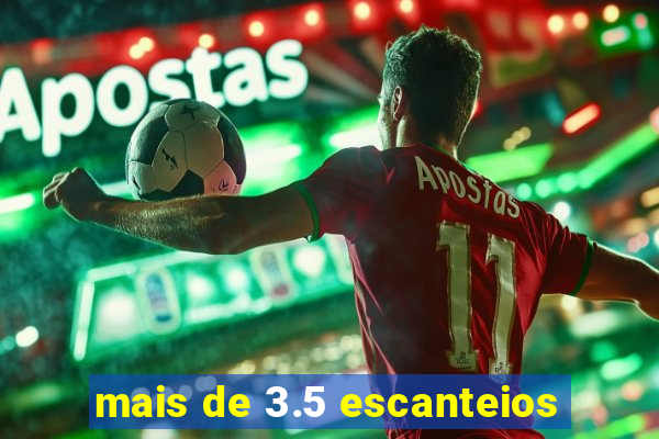 mais de 3.5 escanteios